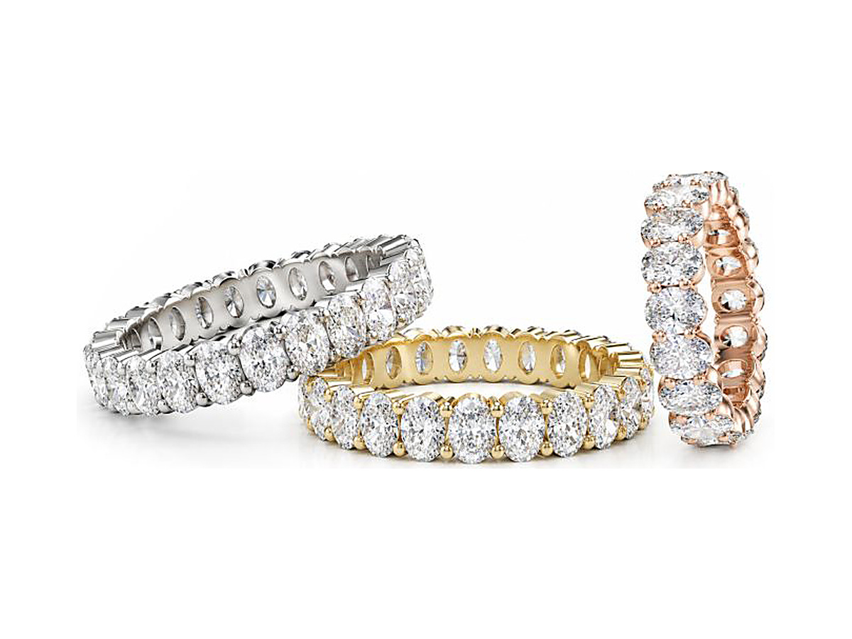 Oval Diamond Eternity Band – diamond jewellery by Bhakti Diamonds